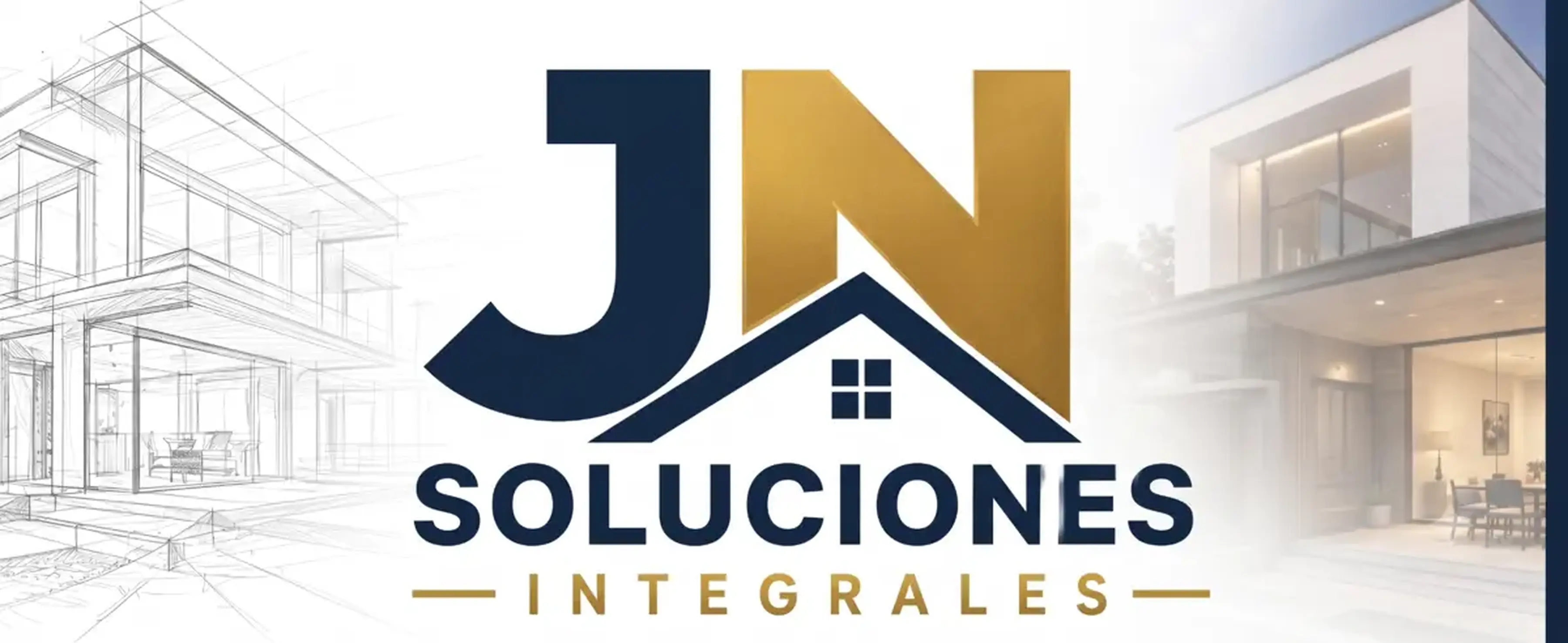 Logo de JN Soluciones Integrales con proyecto y obra terminada